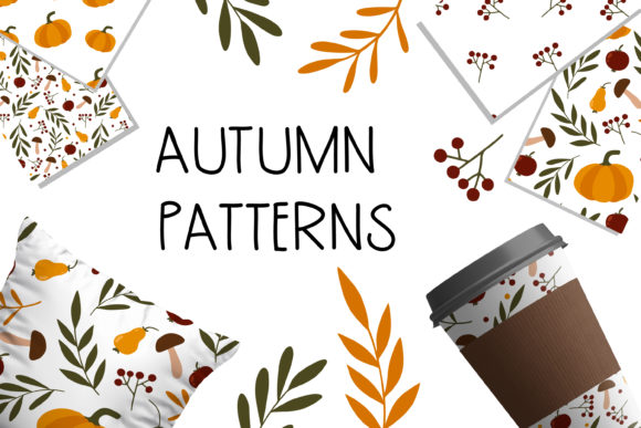 Autumn Forest Pattern Set: A Versatile Resource for Fall-Themed Design Projects