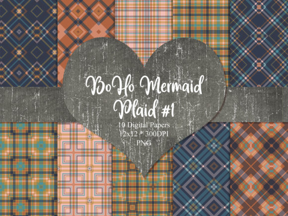 BoHo Mermaid Plaid 1: Elevating Creativity in Digital Crafting and Design