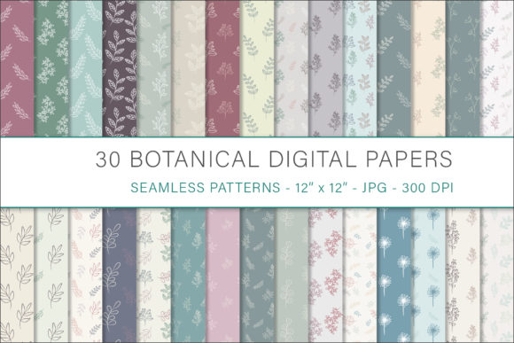 Botanical Digital Papers: A Creative Resource for Modern Designers and Creators