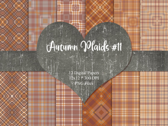 Exploring Fall Plaids 11 and 12 x 12 inch Digital Papers for Creative Projects