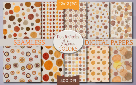 Fall Dots Seamless Pattern Digital Paper: A Versatile Design Tool for Creative Projects