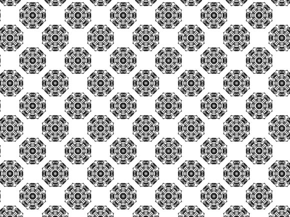 Fractal Pattern Octagon Circle Design