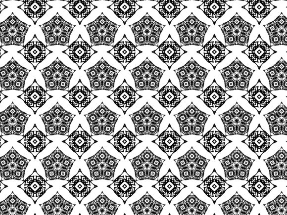 Fractal Pattern Square Pentagon Design