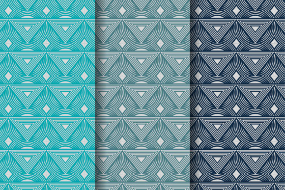 Geometric Pattern Silver Blue: A Versatile Design Element for Modern and Traditional Spaces