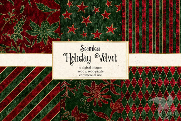 Holiday Velvet Digital Paper