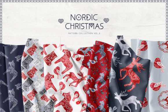 Make Your Christmas Special This Year with Nordic Christmas Digital Paper Pack 2