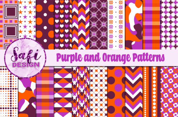 Purple Orange Digital Paper Background: A Versatile Resource for Creative Projects
