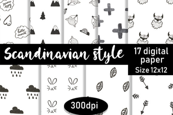 Scandinavian Style Digital Paper: A Modern Design Essential for Creatives and Entrepreneurs