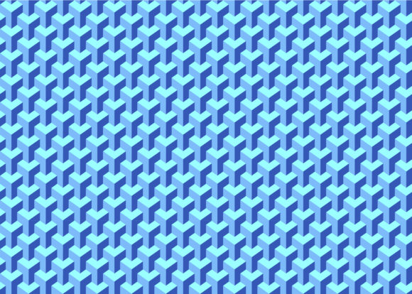 Seamless Blue Square Geometric Pattern