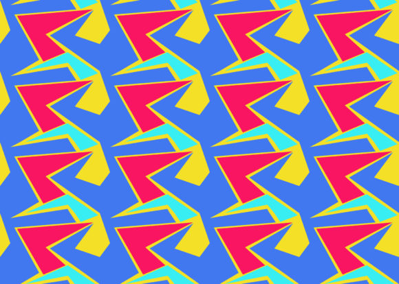 Seamless Pattern Abstract Red Blue