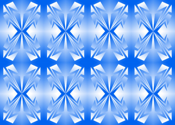 Seamless Pattern Blue Ornament