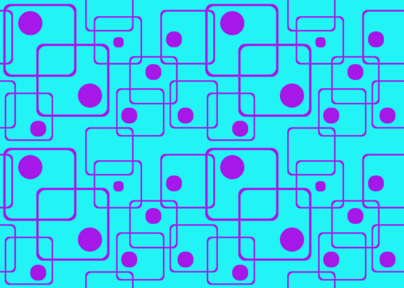 Seamless Pattern Blue Purple Circle