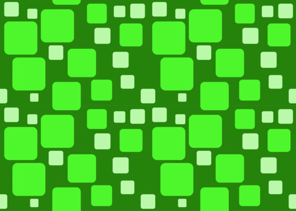 Seamless Pattern Green Square Geometric