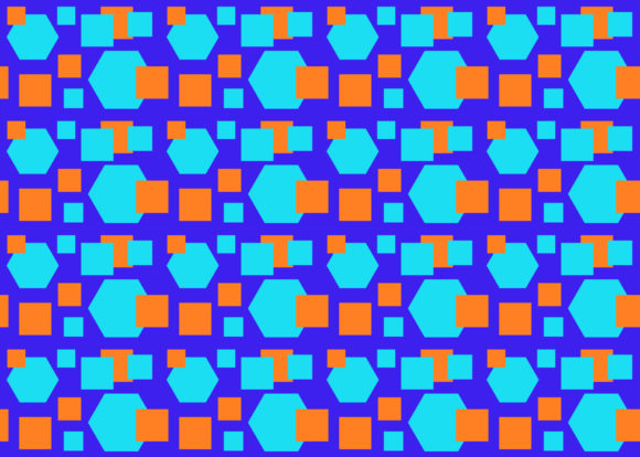 Seamless Pattern Hexagon Square Orange: A Versatile Design for Creative Projects