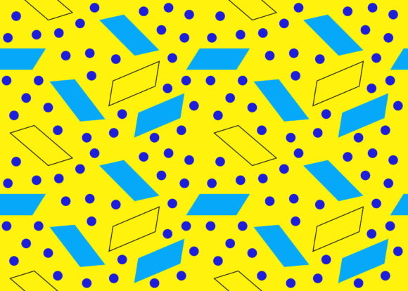 Seamless Pattern Parallelogram Blue