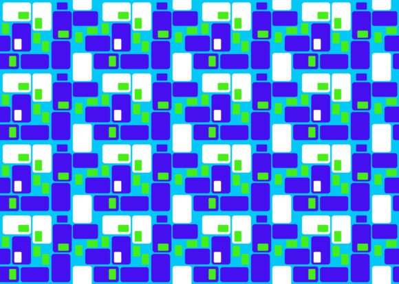 Seamless Pattern Rectangle Blue