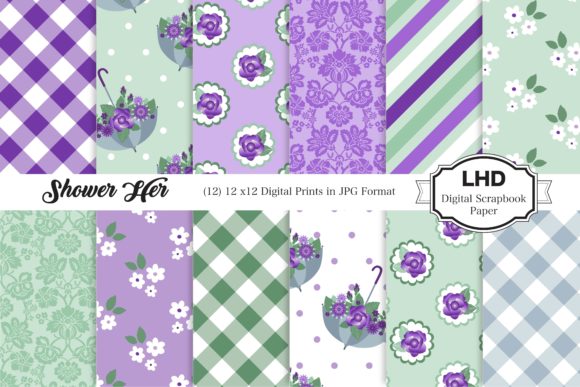 Shower Her Digital Paper - Purple: A Versatile Tool for Modern Creatives and Entrepreneurs