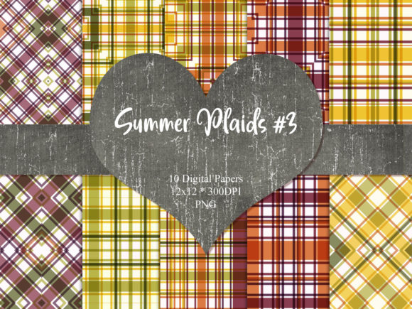 Summer Plaid 3: A Versatile Digital Paper for Creative Projects