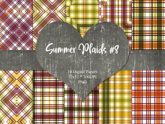 Summer Plaid 8: A Versatile Digital Paper for Modern Creatives