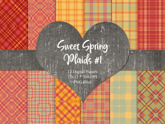 Sweet Spring Plaid 1: A Versatile Digital Paper for Creative Projects