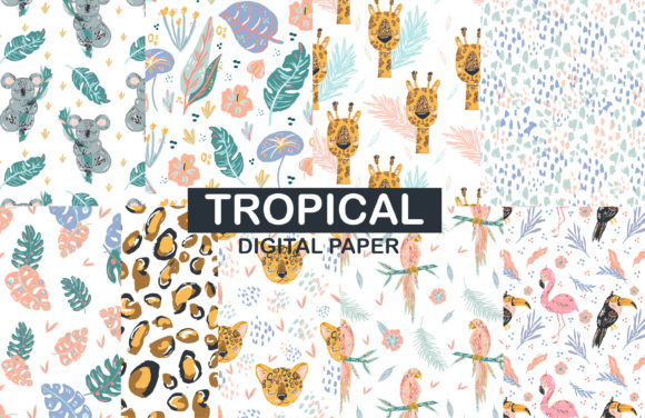 Tropical Animal Seamless Pattern: A Versatile Design Asset for Creative Projects