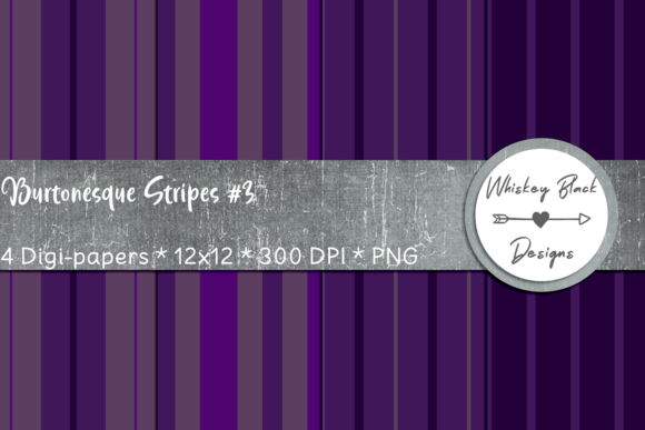 Unlocking Creativity with Thick Thin Purple Gothic Lines 3 and Burtonesque Stripes 3 Paper Pack