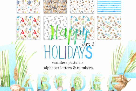 Watercolor Happy Holidays 2